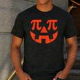 Pumpkin Pi Pie Math Thanksgiving Science Teacher Men's Casual T-Shirt Dark Grey