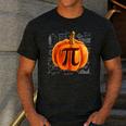 Pumpkin Pie Halloween Thanksgiving Math Teacher Pi Day Men's Casual T-Shirt Dark Grey Pumpkin Pie Halloween Thanksgiving Math Teacher Pi Day Men's Casual T-Shirt Dark Grey