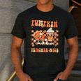 Pumpkin Spice Makes The Teacher Nice Teacher Graduation Men's Casual T-Shirt Dark Grey