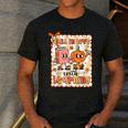 Pumpkin Teacher Preppy Fall In Love With Learning Autumn Men's Casual T-Shirt Dark Grey