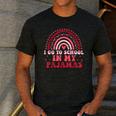 Rainbow Homeschool Mom Teacher I Go To School In My Pajamas Men's Casual T-Shirt Dark Grey Rainbow Homeschool Mom Teacher I Go To School In My Pajamas Men's Casual T-Shirt Dark Grey