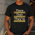 There Their They'Re T Shirt English Grammar Teacher For Men Women Men's Casual T-Shirt Dark Grey