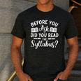 Did You Read The Syllabus Shirt Teacher Men Women Men's Casual T-Shirt Dark Grey