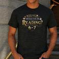 Reading 6–7 Teacher Librarian English Book Lover Quote Men's Casual T-Shirt Dark Grey