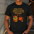 Reading 67 Meme English Teacher 6 7 Book Lover Humor Men's Casual T-Shirt Dark Grey