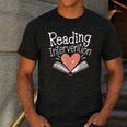 Reading Intervention Teacher Men's Casual T-Shirt Dark Grey Reading Intervention Teacher Men's Casual T-Shirt Dark Grey