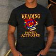 Reading Super Power Activated Superhero Teacher Or Student Men Women Girls Kids Men's Casual T-Shirt Dark Grey Reading Super Power Activated Superhero Teacher Or Student Men Women Girls Kids Men's Casual T-Shirt Dark Grey