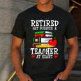 Retired But Forever a Teacher At Heart Teacher Retirement Men's Casual T-Shirt Dark Grey