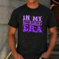 In My Retirement Era Groovy Retired Teacher 2025 Women Men's Casual T-Shirt Dark Grey