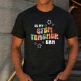 Retro Boho Math Science Professor In My STEM Teacher Era Men's Casual T-Shirt Dark Grey