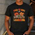 Retro Fall In Love With Learning Autumn Pumpkin Teachers Men's Casual T-Shirt Dark Grey Retro Fall In Love With Learning Autumn Pumpkin Teachers Men's Casual T-Shirt Dark Grey