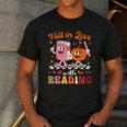 Retro Fall In Love With Learning Pumpkin Autumn Teacher Men's Casual T-Shirt Dark Grey Retro Fall In Love With Learning Pumpkin Autumn Teacher Men's Casual T-Shirt Dark Grey