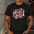 Retro Halloween This Is My Spooky School Teacher Costume Men's Casual T-Shirt Dark Grey Retro Halloween This Is My Spooky School Teacher Costume Men's Casual T-Shirt Dark Grey