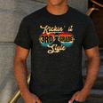 Retro Kickin It 3rd Grade Style Teacher Back To School Men Women Men's Casual T-Shirt Dark Grey Retro Kickin It 3rd Grade Style Teacher Back To School Men Women Men's Casual T-Shirt Dark Grey