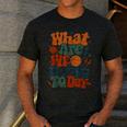 Retro PE Teacher What Are We Doing Today School Coach Women Men's Casual T-Shirt Dark Grey