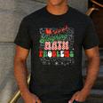 Retro Sleighing Math Problems Santa Math Teacher Christmas Men's Casual T-Shirt Dark Grey Retro Sleighing Math Problems Santa Math Teacher Christmas Men's Casual T-Shirt Dark Grey