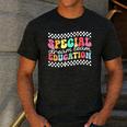 Retro Special Education Squad Groovy Dream Team SPED Teacher Men's Casual T-Shirt Dark Grey Retro Special Education Squad Groovy Dream Team SPED Teacher Men's Casual T-Shirt Dark Grey