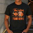 Retro I Teach The Cutest Turkey Thanksgiving Pumpkin Teacher Men's Casual T-Shirt Dark Grey Retro I Teach The Cutest Turkey Thanksgiving Pumpkin Teacher Men's Casual T-Shirt Dark Grey