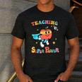Retro Teaching Is My Superpower Apple Teacher Appreciation Men's Casual T-Shirt Dark Grey Retro Teaching Is My Superpower Apple Teacher Appreciation Men's Casual T-Shirt Dark Grey