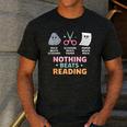Rock Paper Scissors Teacher Librarian Nothing Beats Reading Men's Casual T-Shirt Dark Grey