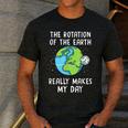 Rotation Of The Earth Makes My Day Science Teacher Earth Day Men's Casual T-Shirt Dark Grey Rotation Of The Earth Makes My Day Science Teacher Earth Day Men's Casual T-Shirt Dark Grey