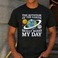 Rotation Of Earth Science Teacher Earth Day Men Women Men's Casual T-Shirt Dark Grey Rotation Of Earth Science Teacher Earth Day Men Women Men's Casual T-Shirt Dark Grey
