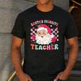 Santa Favorite Teacher Shirt Teacher Christmas Men's Casual T-Shirt Dark Grey Santa Favorite Teacher Shirt Teacher Christmas Men's Casual T-Shirt Dark Grey
