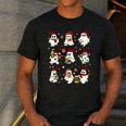 Santa Ghost Reading Books Christmas Library Teacher Men's Casual T-Shirt Dark Grey