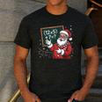 Santa Teacher 67 Math Christmas Xmas Holiday Number 67 Men's Casual T-Shirt Dark Grey