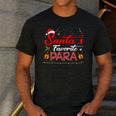 Santa's Favorite Para Christmas Paraprofessional Teacher Men's Casual T-Shirt Dark Grey