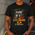 This Is My Scary 6th Grade ELA Costume Teacher Men Women Men's Casual T-Shirt Dark Grey
