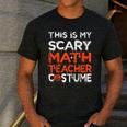 This Is My Scary Math Teacher Costume For Halloween Men's Casual T-Shirt Dark Grey This Is My Scary Math Teacher Costume For Halloween Men's Casual T-Shirt Dark Grey