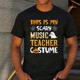 This Is My Scary Music Teacher Halloween Costumes Pajama Men's Casual T-Shirt Dark Grey
