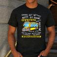 School Bus Driver Life Last Day Of School Teacher Kids Men's Casual T-Shirt Dark Grey
