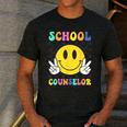 School Counselor Teacher Counseling Office School Guidance Men's Casual T-Shirt Dark Grey