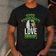 School Psychologists Love Brains Halloween Teacher Counselor Men's Casual T-Shirt Dark Grey School Psychologists Love Brains Halloween Teacher Counselor Men's Casual T-Shirt Dark Grey
