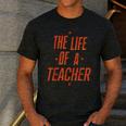 School Teachers Day The Life Of A Teacher Teaching Men's Casual T-Shirt Dark Grey
