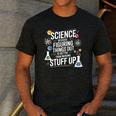 Science Because Figuring Things Out Teacher Pro Scientific Men's Casual T-Shirt Dark Grey Science Because Figuring Things Out Teacher Pro Scientific Men's Casual T-Shirt Dark Grey