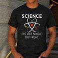 Science It's Like Magic But Real Teachers Students Scientist Men's Casual T-Shirt Dark Grey