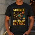 Science Like Magic But Real Nerdy Teacher Men's Casual T-Shirt Dark Grey Science Like Magic But Real Nerdy Teacher Men's Casual T-Shirt Dark Grey