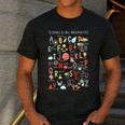 Science Teacher Alphabet Science Is All Around Us Teacher Men's Casual T-Shirt Dark Grey