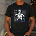 Science Teacher Halloween Skeleton Scientist Chemistry Men's Casual T-Shirt Dark Grey