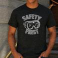 Science Teacher Shirt Safety First STEM STEAM Shirt Men's Casual T-Shirt Dark Grey