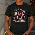 These Boots Are Made For Teaching Western Cowgirl Teacher Men's Casual T-Shirt Dark Grey These Boots Are Made For Teaching Western Cowgirl Teacher Men's Casual T-Shirt Dark Grey