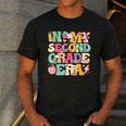 In My Second Grade Era Girl Back To School 2nd Grade Teacher Men's Casual T-Shirt Dark Grey