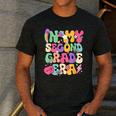 In My Second Grade Era Teachers Women Back To School Girls Men's Casual T-Shirt Dark Grey In My Second Grade Era Teachers Women Back To School Girls Men's Casual T-Shirt Dark Grey