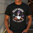Silly Goose Spooky Teacher Club Halloween Witch Ghost Men's Casual T-Shirt Dark Grey Silly Goose Spooky Teacher Club Halloween Witch Ghost Men's Casual T-Shirt Dark Grey