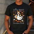 Silly Goose Teachers Club Cozy Fall Teacher Men's Casual T-Shirt Dark Grey