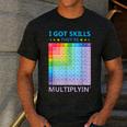 I Got Skills They'Re Multiplying Math Teacher Students Men's Casual T-Shirt Dark Grey