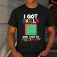 I Got Skills They'Re Multiplying Shirt Math Teacher Men's Casual T-Shirt Dark Grey